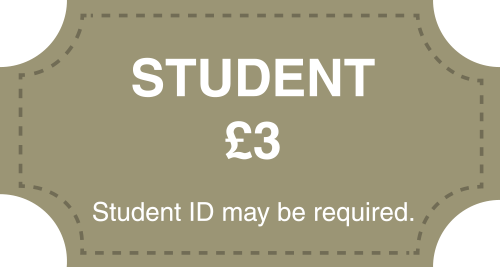 Student ticket icon, select if you are a student. ID may be required.