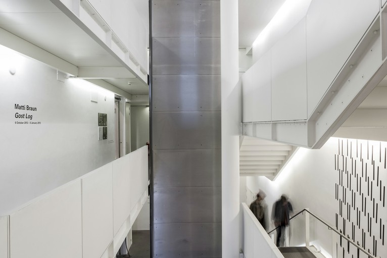 Interior of the Arnolfini building.